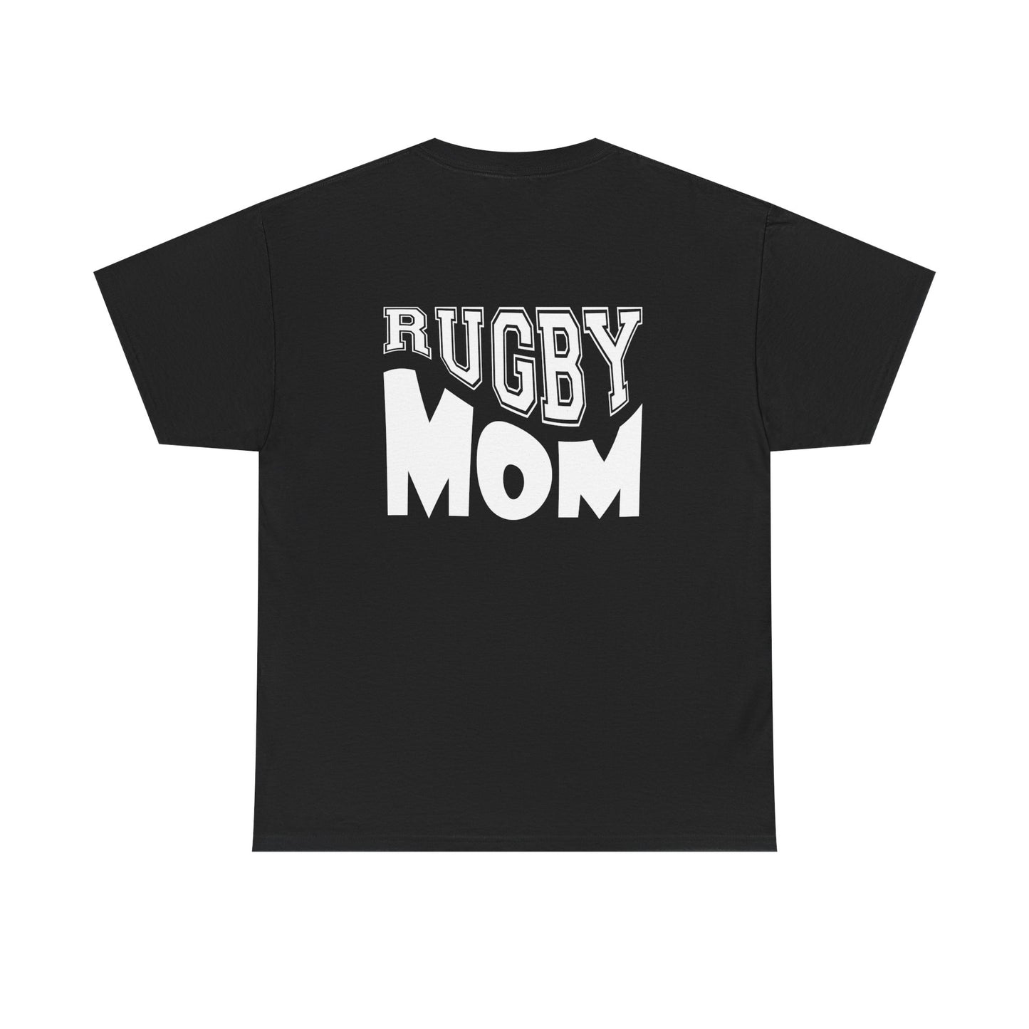 Rugby Mom Unisex Heavy Cotton Tee - Sporty Graphic T-shirt for Rugby Fans