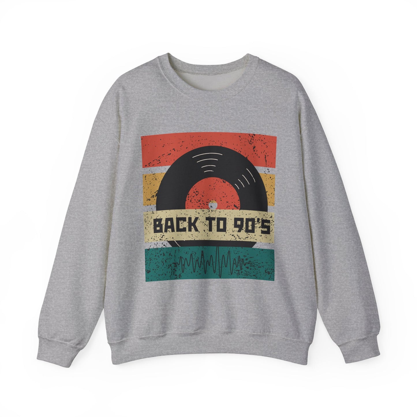 Back to 90's Unisex Heavy Blend™ Crewneck Sweatshirt - Retro Music Vibe