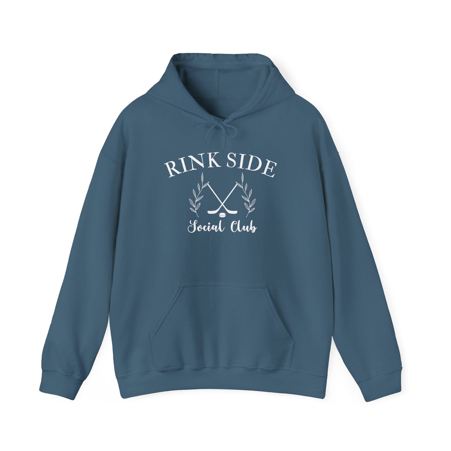 Rink Side Social Club Hoodie - Stylish Unisex Heavy Blend Sweatshirt for Hockey Lovers