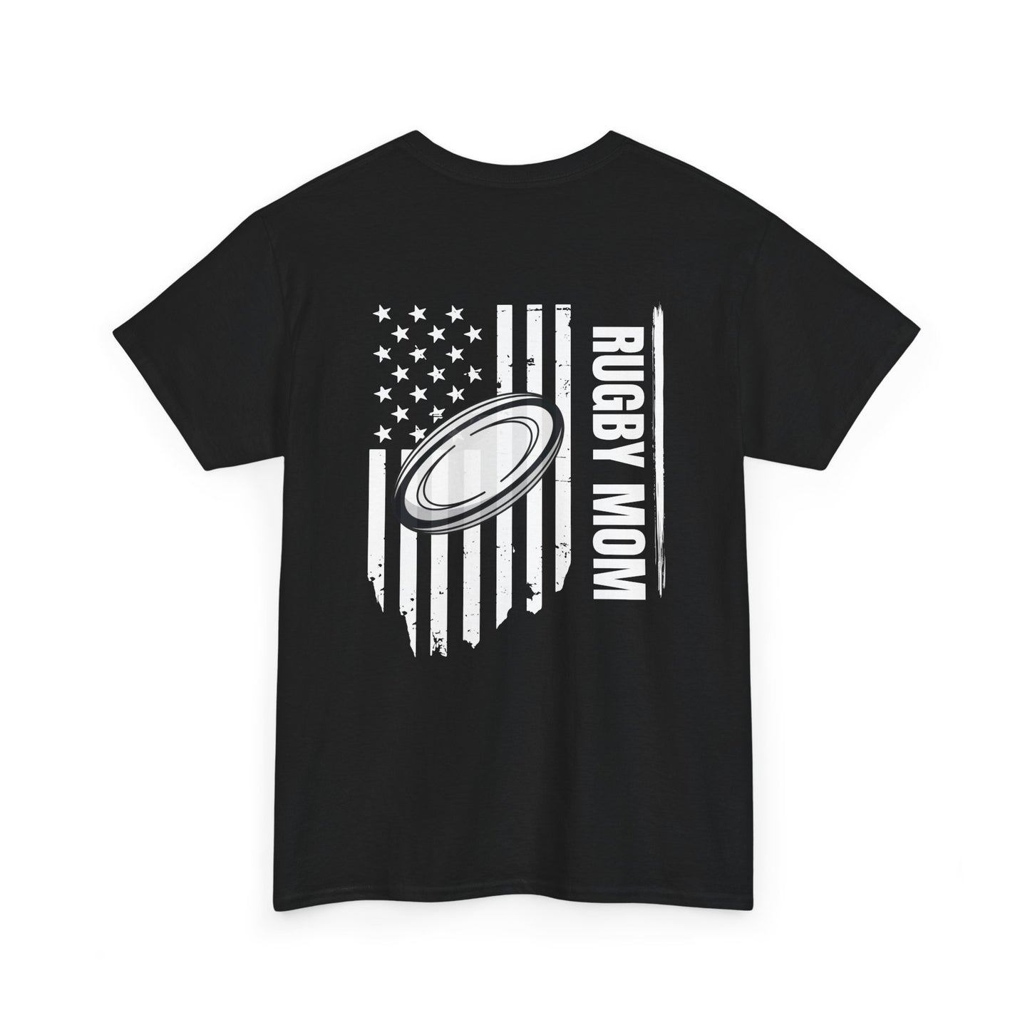 RUGBY mom America - Stylish Football Graphic Tee for Game Day Enthusiasts