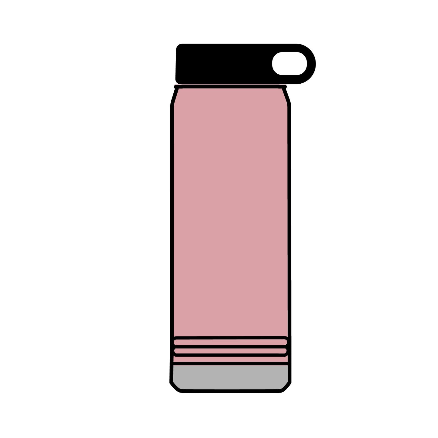 ***CUSTOM** Hockey Patriotic 32oz Water Bottle - Red, USA Design for Active Lifestyles
