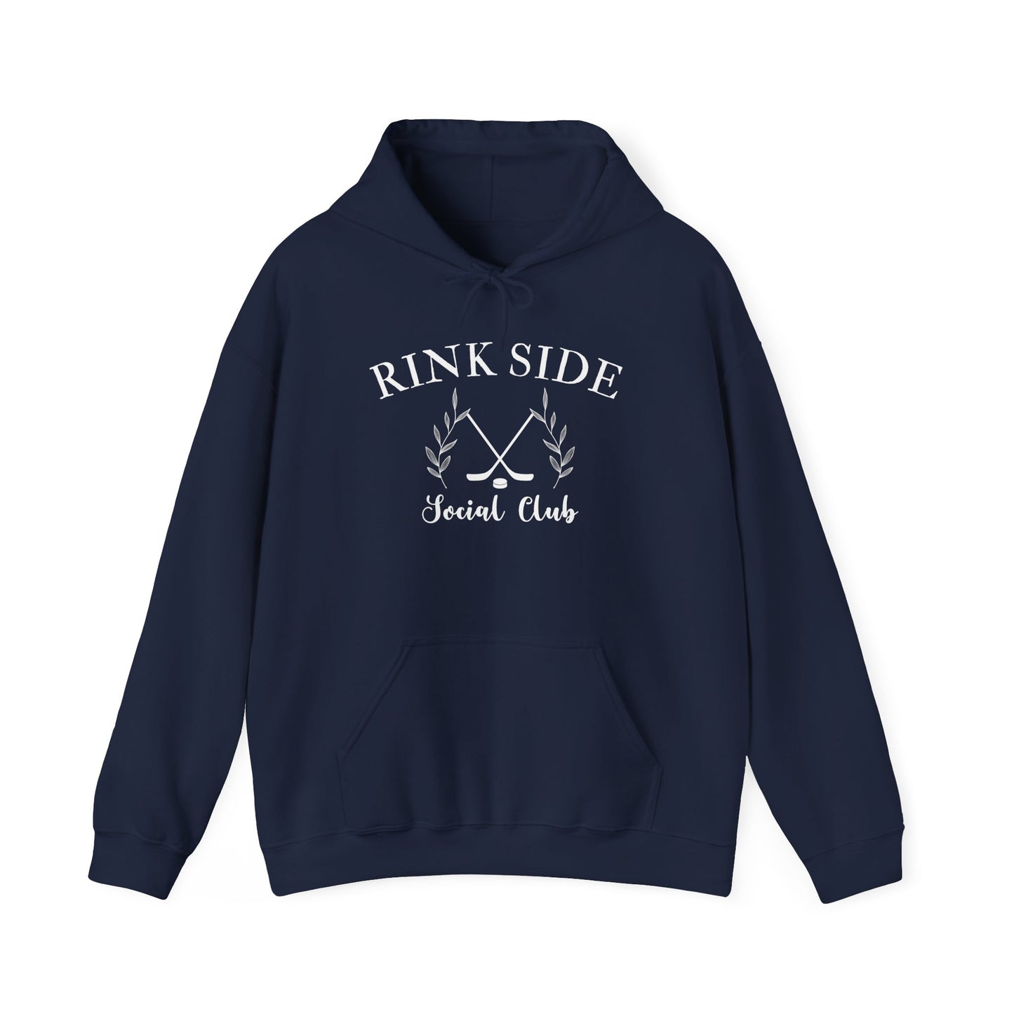 Rink Side Social Club Hoodie - Stylish Unisex Heavy Blend Sweatshirt for Hockey Lovers