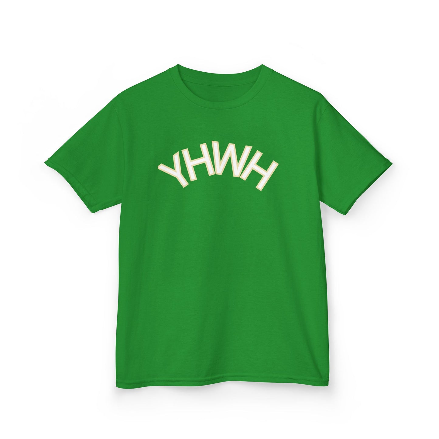 YHWH Kids Heavy Cotton Tee - Faith-Inspired Black T-Shirt for Everyday Wear