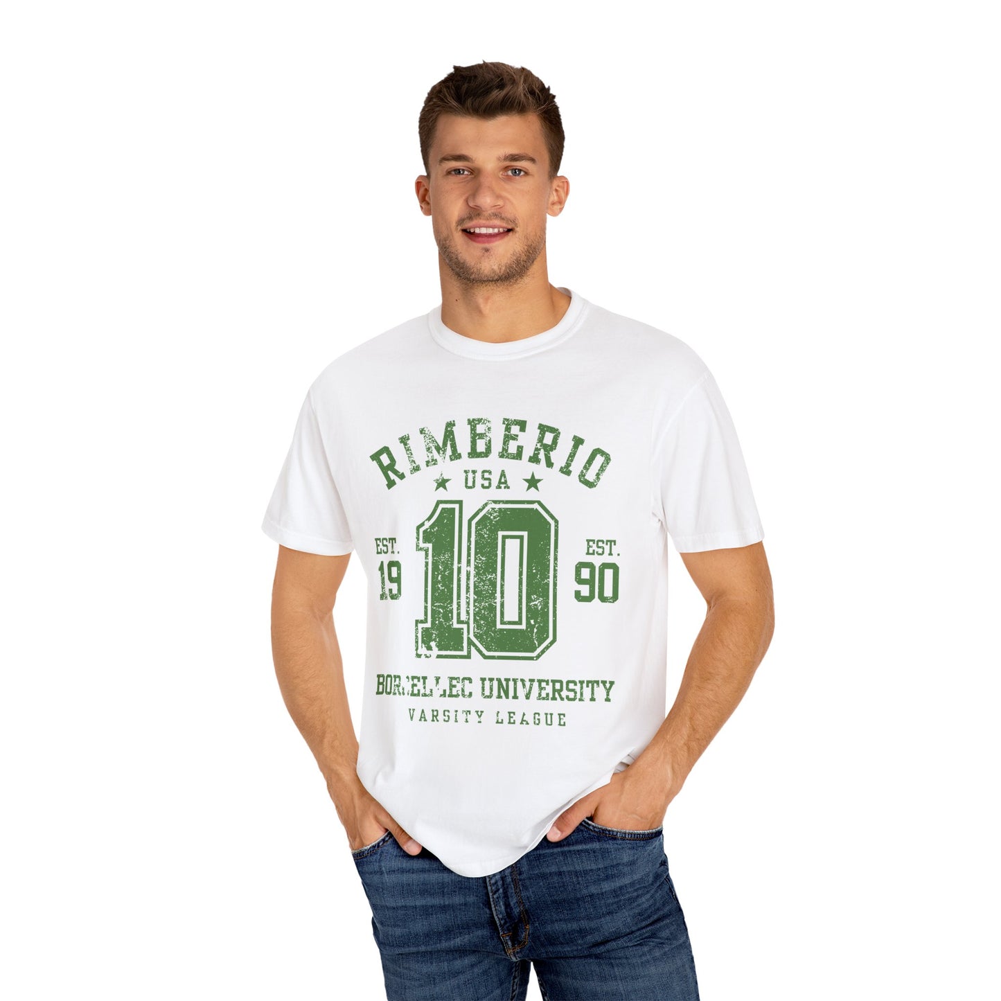 Vintage Varsity T-Shirt - RIMEERIO 10 BORELLEC UNIVERSITY Unisex