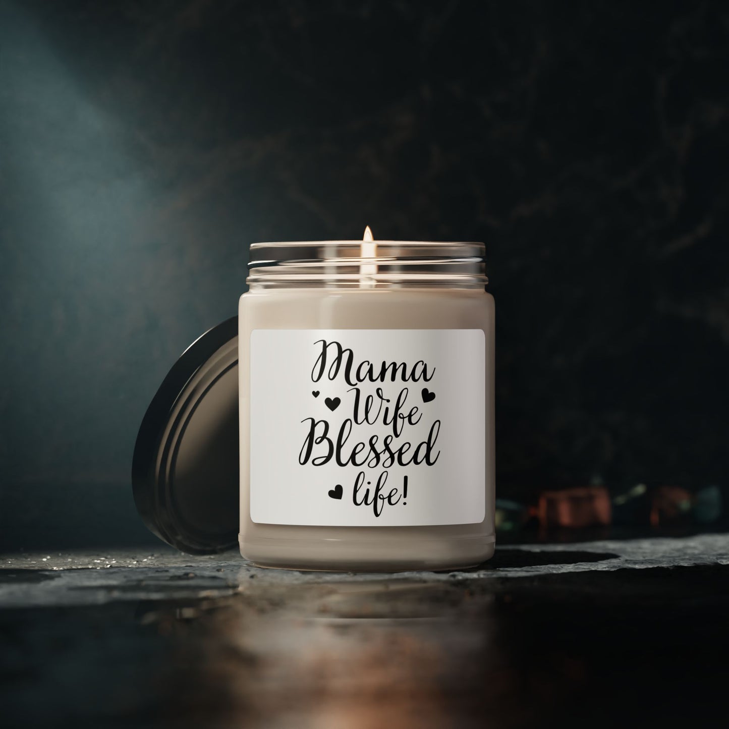 Mama Wife Blessed Soy Candle – 9oz Scented Candle for Home Relaxation & Gift Giving