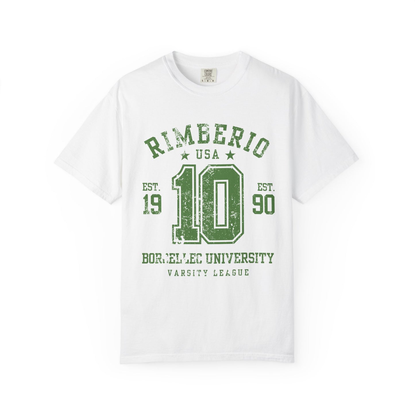 Vintage Varsity T-Shirt - RIMEERIO 10 BORELLEC UNIVERSITY Unisex