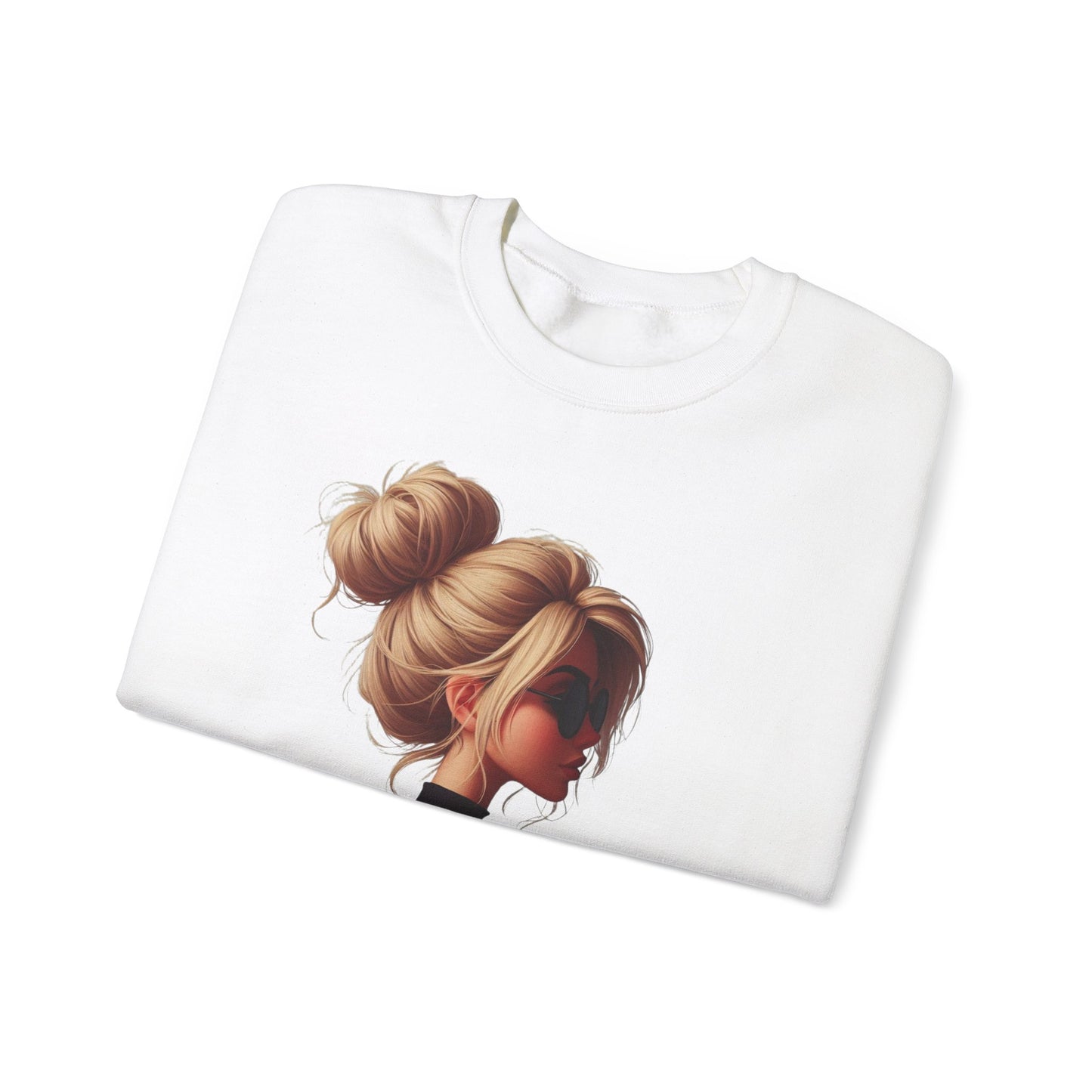 #MomLife Blonde Unisex Crewneck Sweatshirt - Cozy Style for Moms