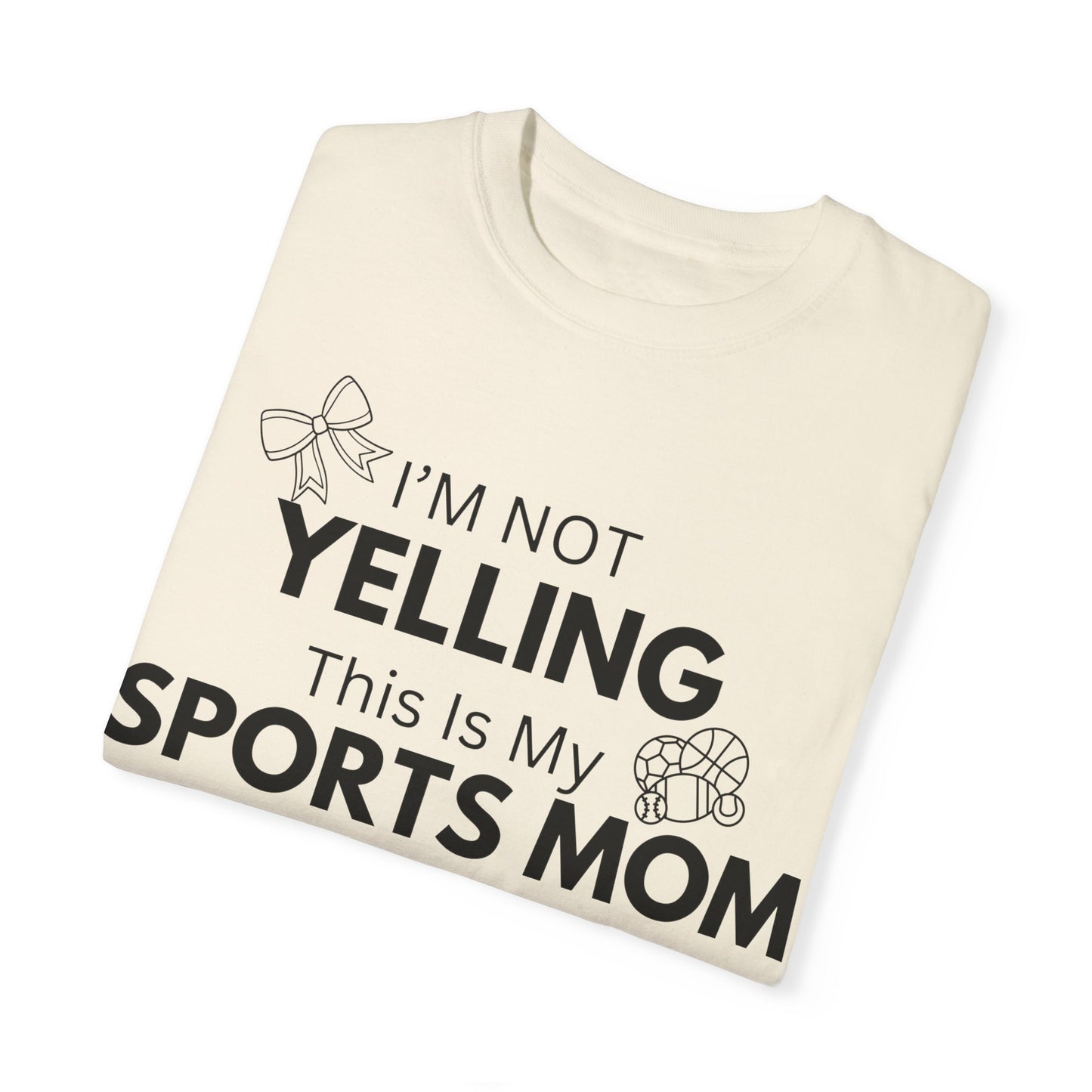 Sports Mom Voice T-Shirt - Unisex Garment-Dyed Tee for Active Moms
