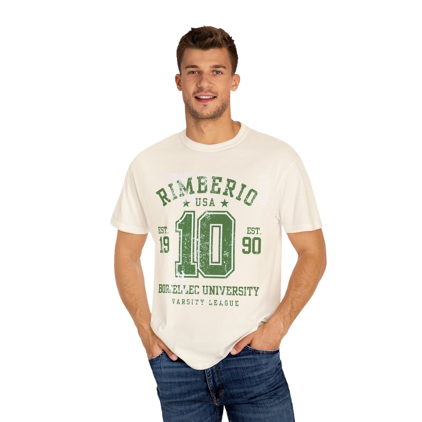 Vintage Varsity T-Shirt - RIMEERIO 10 BORELLEC UNIVERSITY Unisex
