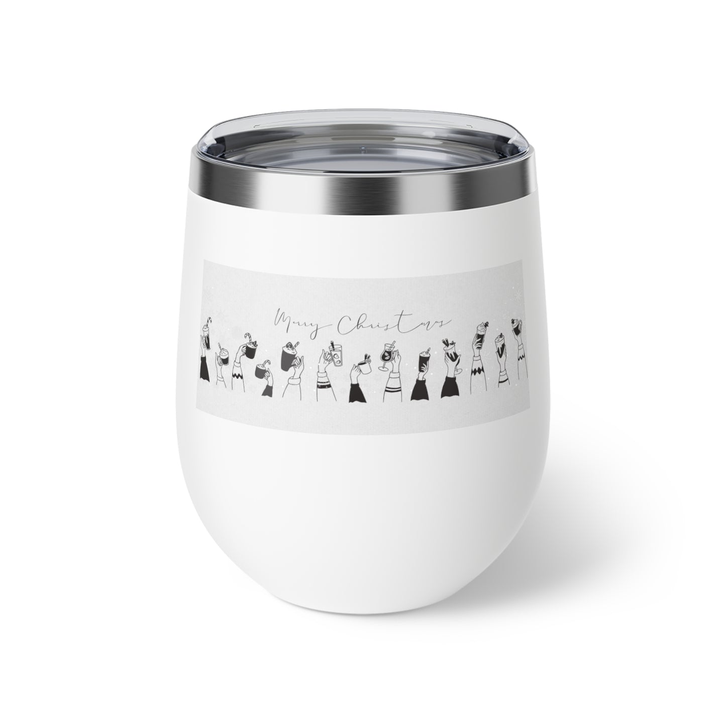 12oz Copper Vacuum Insulated Christmas Cup – Perfect Holiday Gift for Hot and Cold Beverages