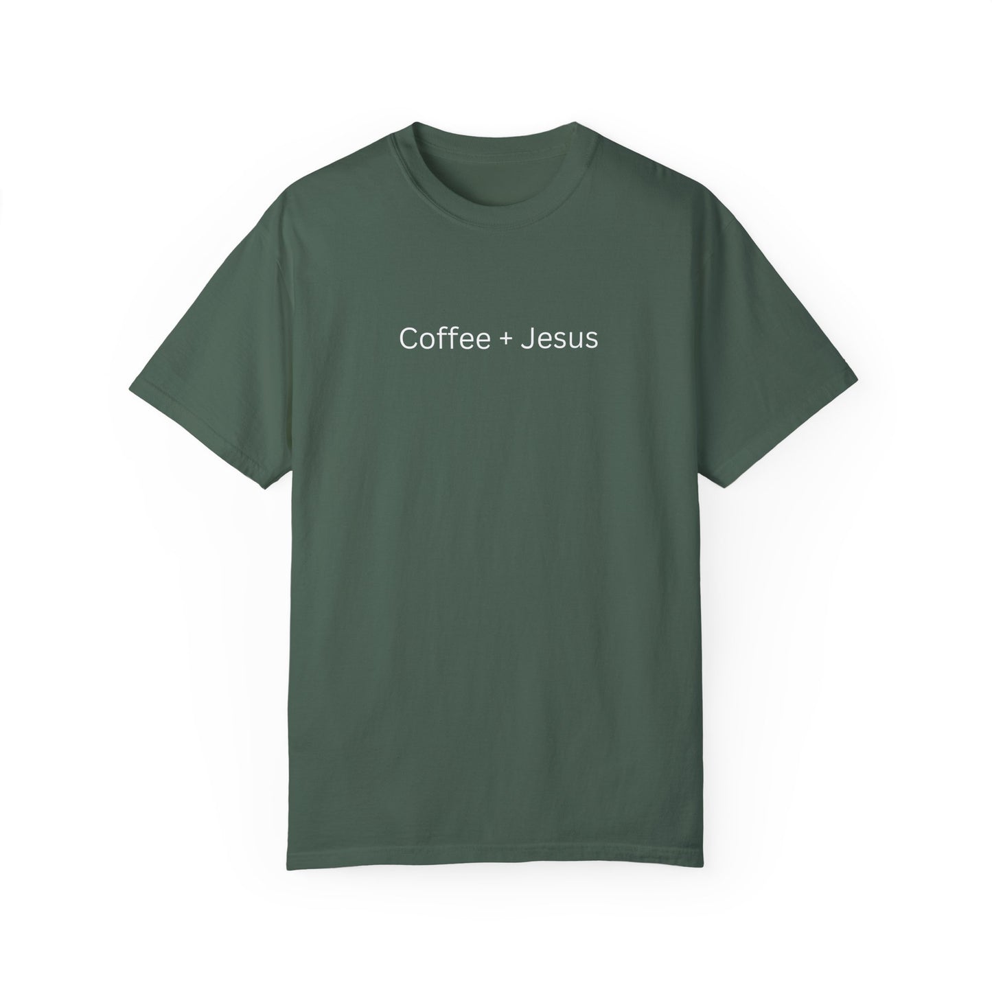 Coffee + Jesus Unisex Garment-Dyed T-Shirt