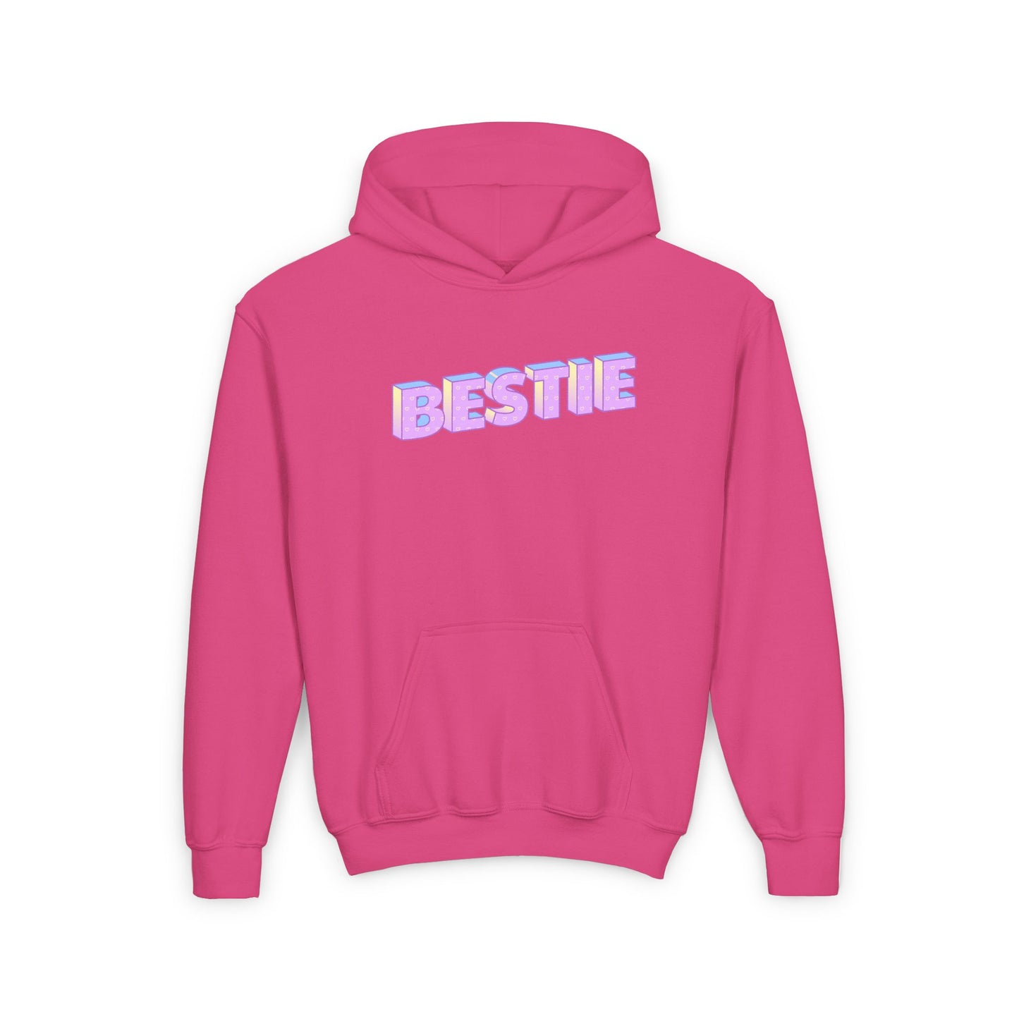 Youth Bestie Hooded Sweatshirt - Trendy Gift for Friends