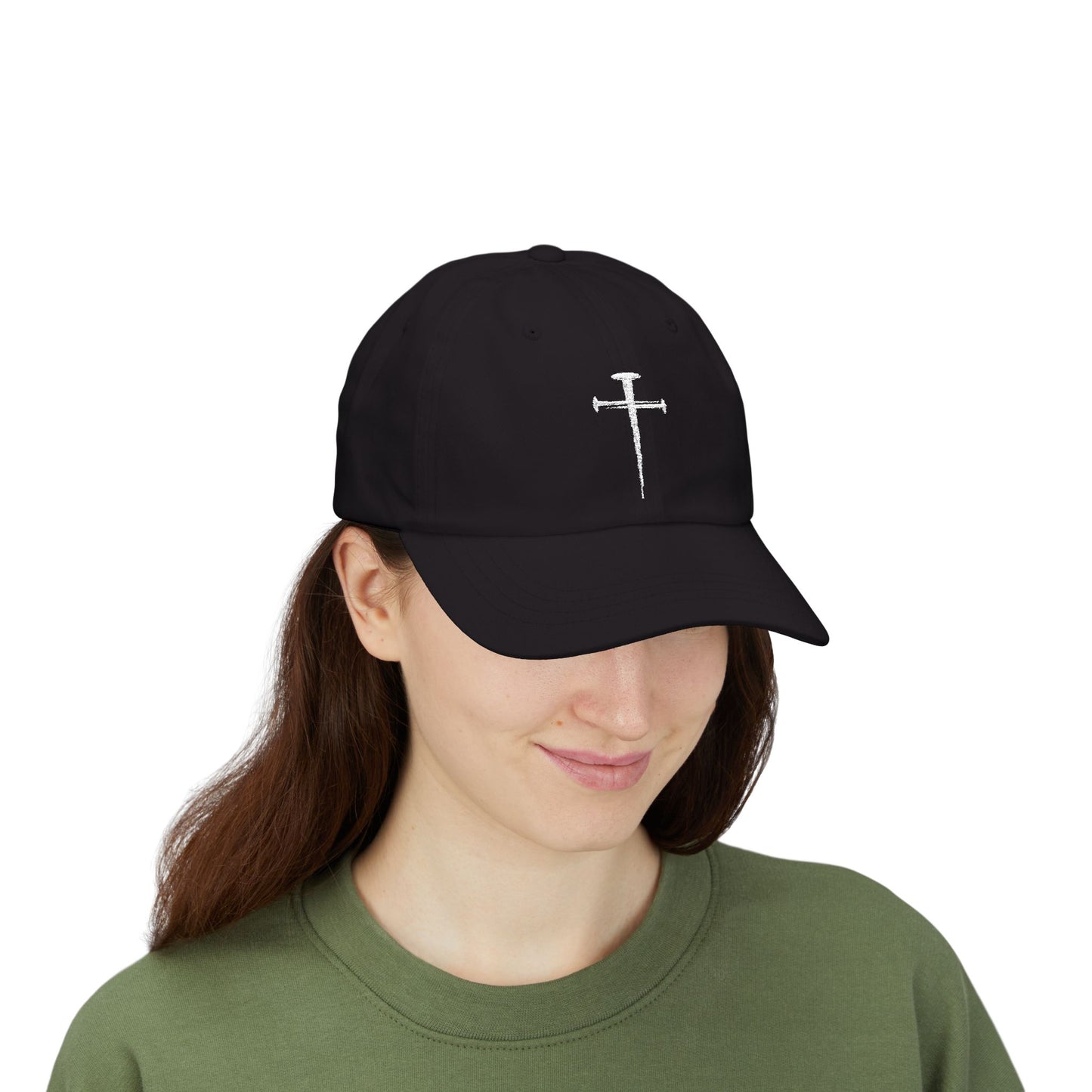 Classic Dad Cap with Cross Design - Casual Streetwear Hat for Everyday Style