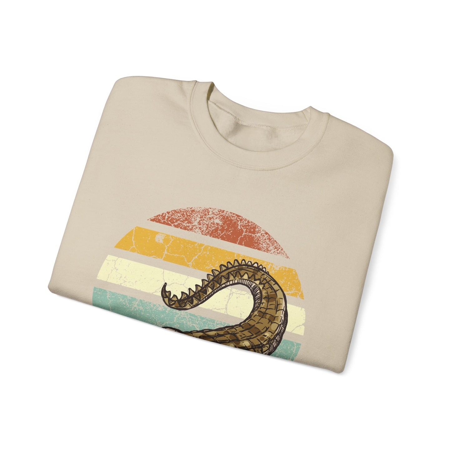 Retro Alligator Graphic Crewneck Sweatshirt