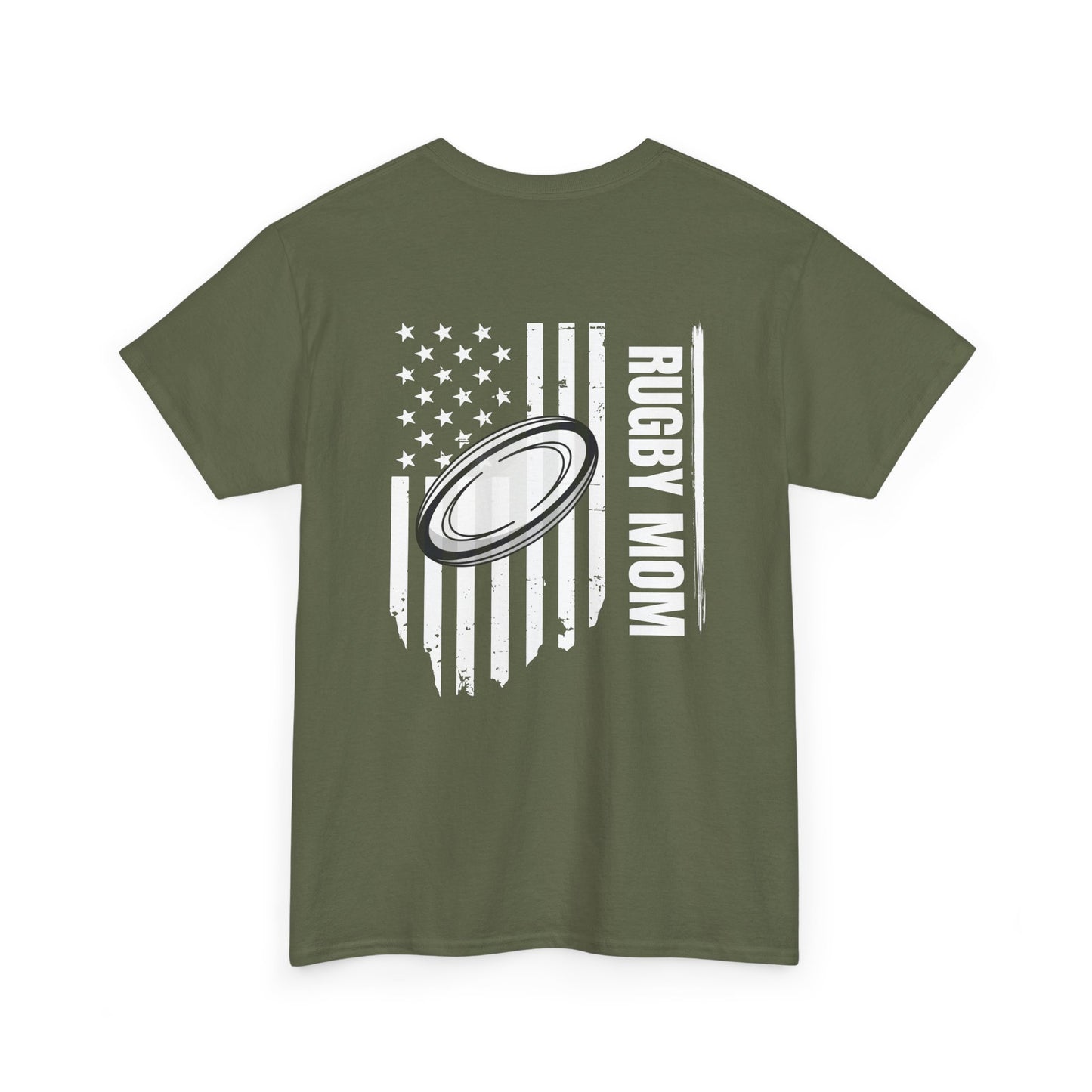 RUGBY mom America - Stylish Football Graphic Tee for Game Day Enthusiasts