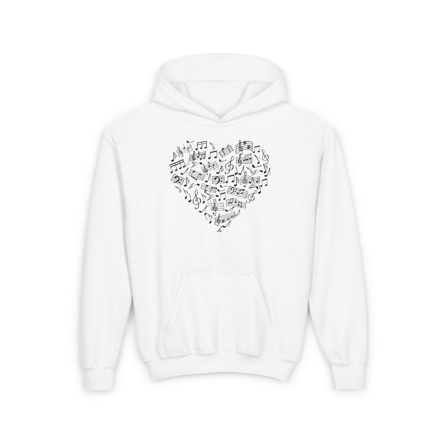 Youth Music Heart Hoodie - Once Upon a Tune Design