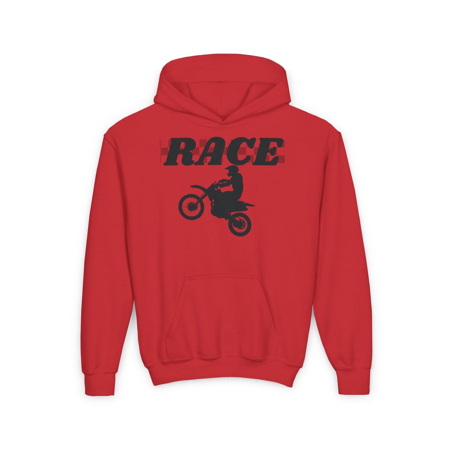 Youth Race Motocross Hoodie - Perfect for Young Riders & Racing Fans