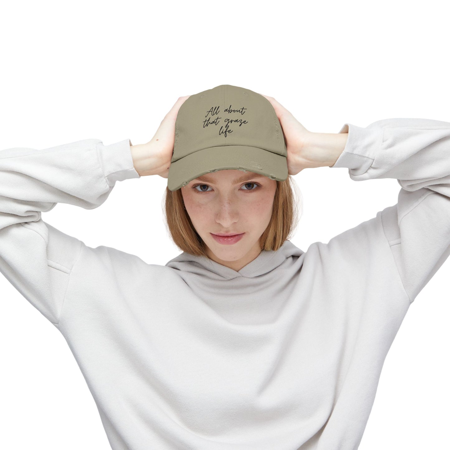 All About That Graze Life Distressed Unisex Cap