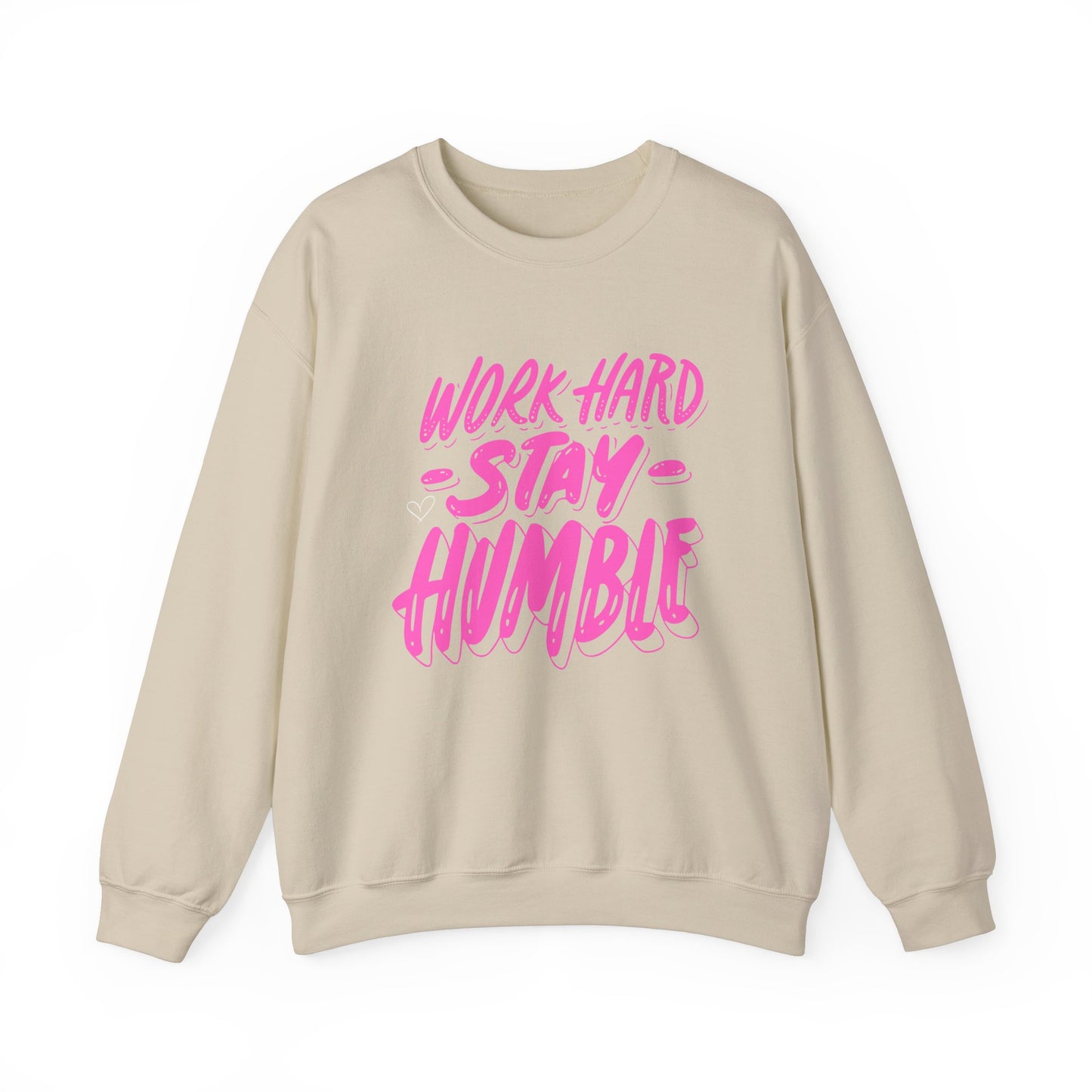 Work Hard Stay Humble Crewneck Sweatshirt for Motivation