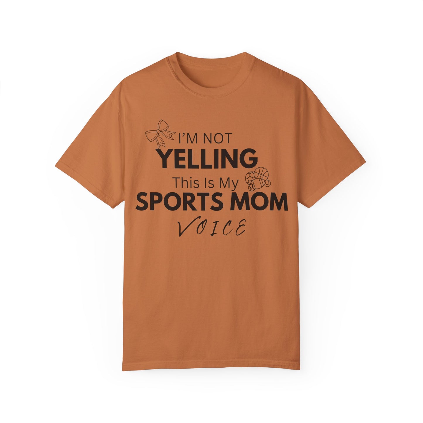 Sports Mom Voice T-Shirt - Unisex Garment-Dyed Tee for Active Moms