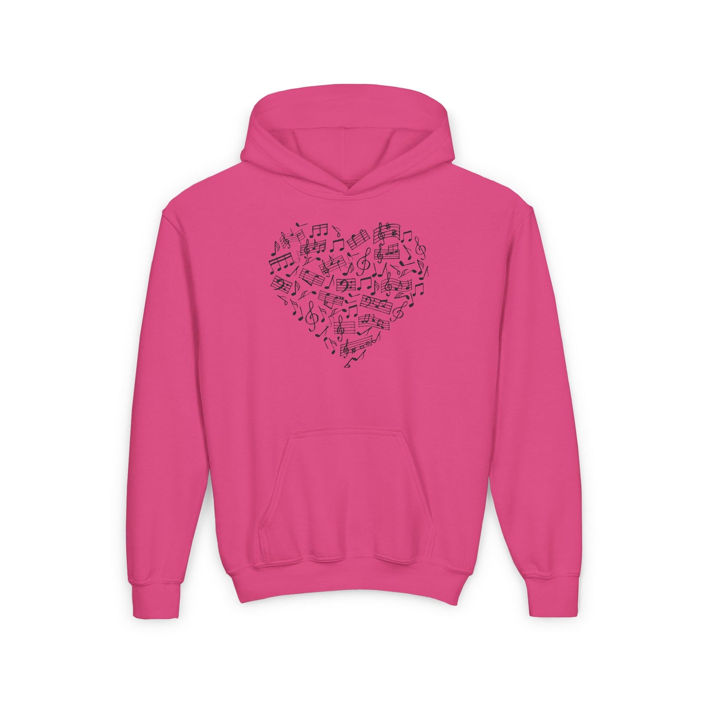 Youth Music Heart Hoodie - Once Upon a Tune Design