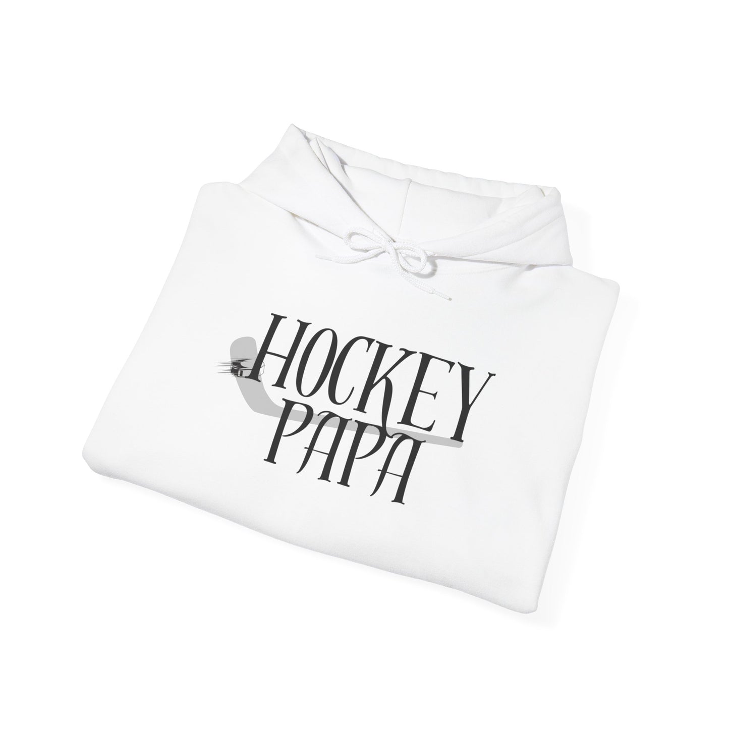 * Custom * Hockey Papa Hooded Sweatshirt - Unisex Heavy Blend