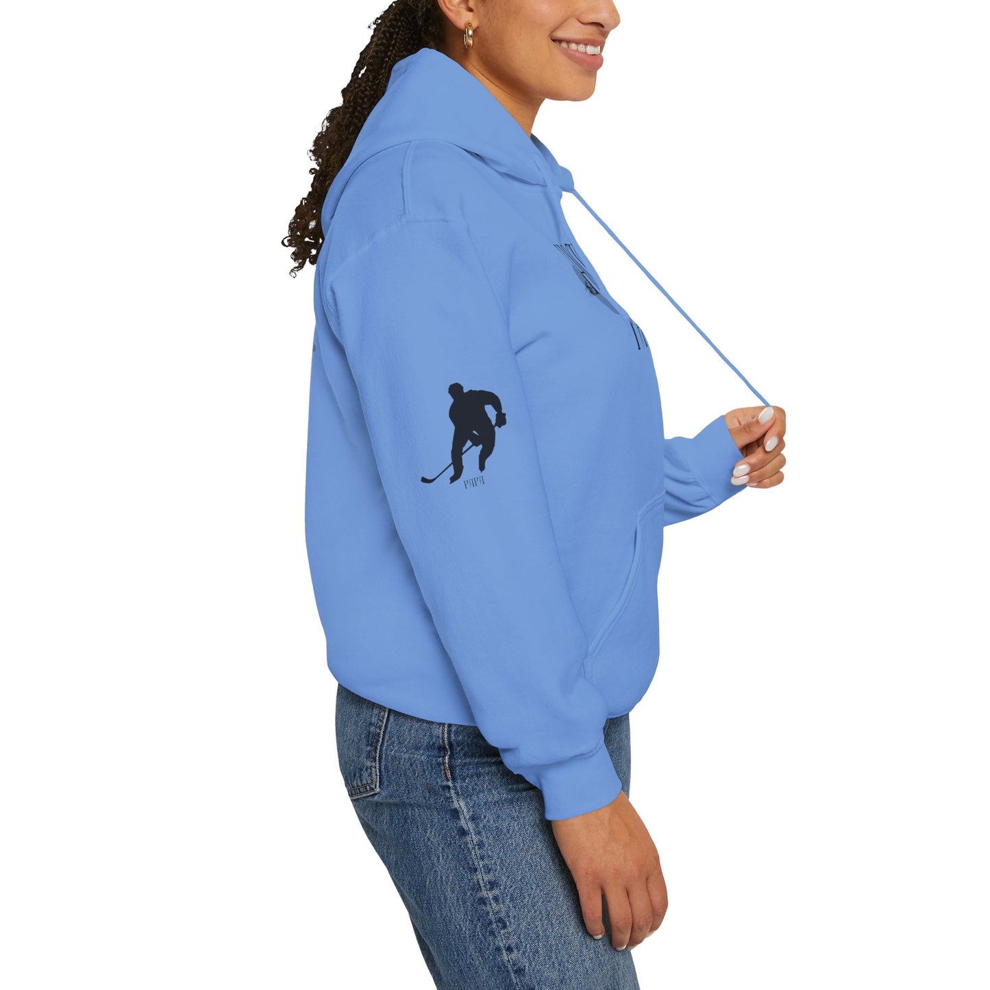 * Custom * Hockey Papa Hooded Sweatshirt - Unisex Heavy Blend