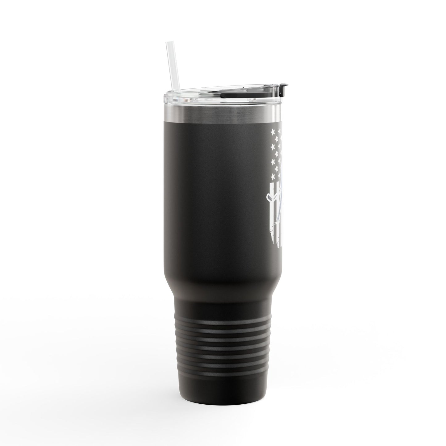 ***CUSTOM*** Patriotic Insulated Travel Mug - 40oz with Vintage Design for Sports Enthusiasts