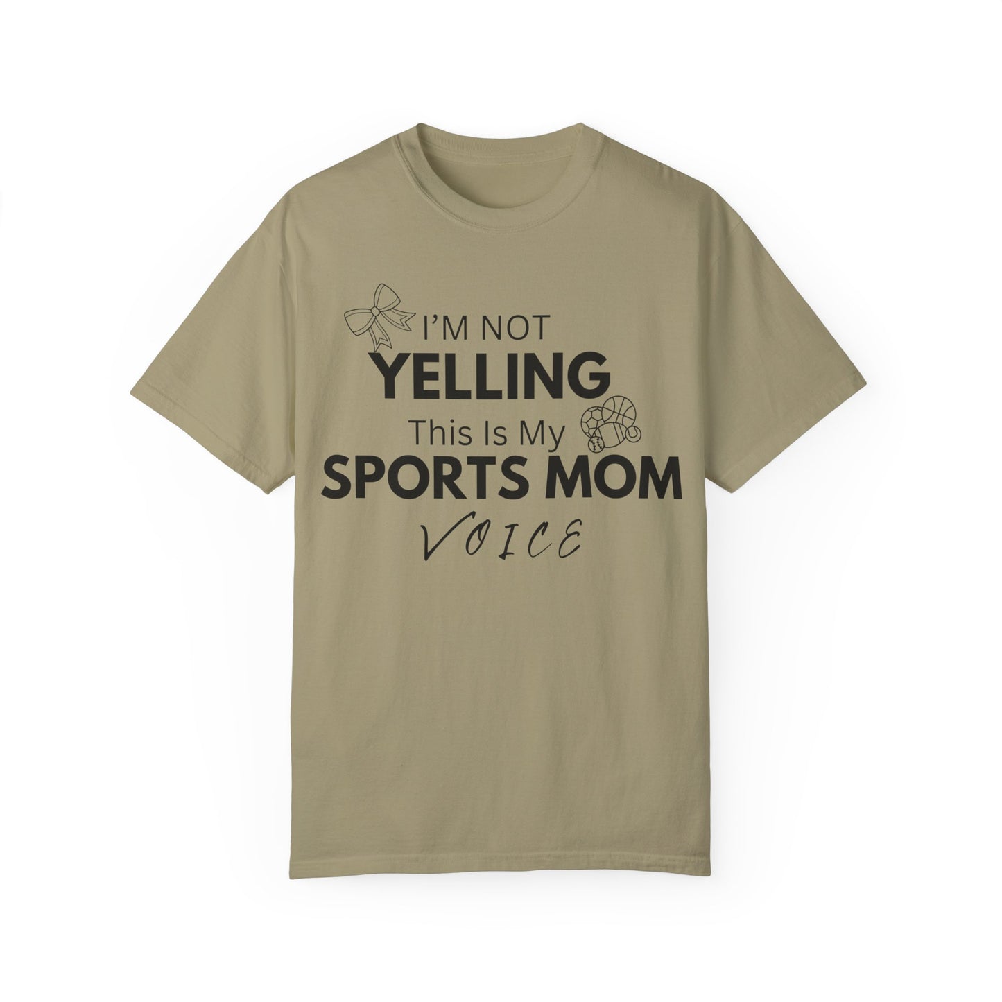Sports Mom Voice T-Shirt - Unisex Garment-Dyed Tee for Active Moms
