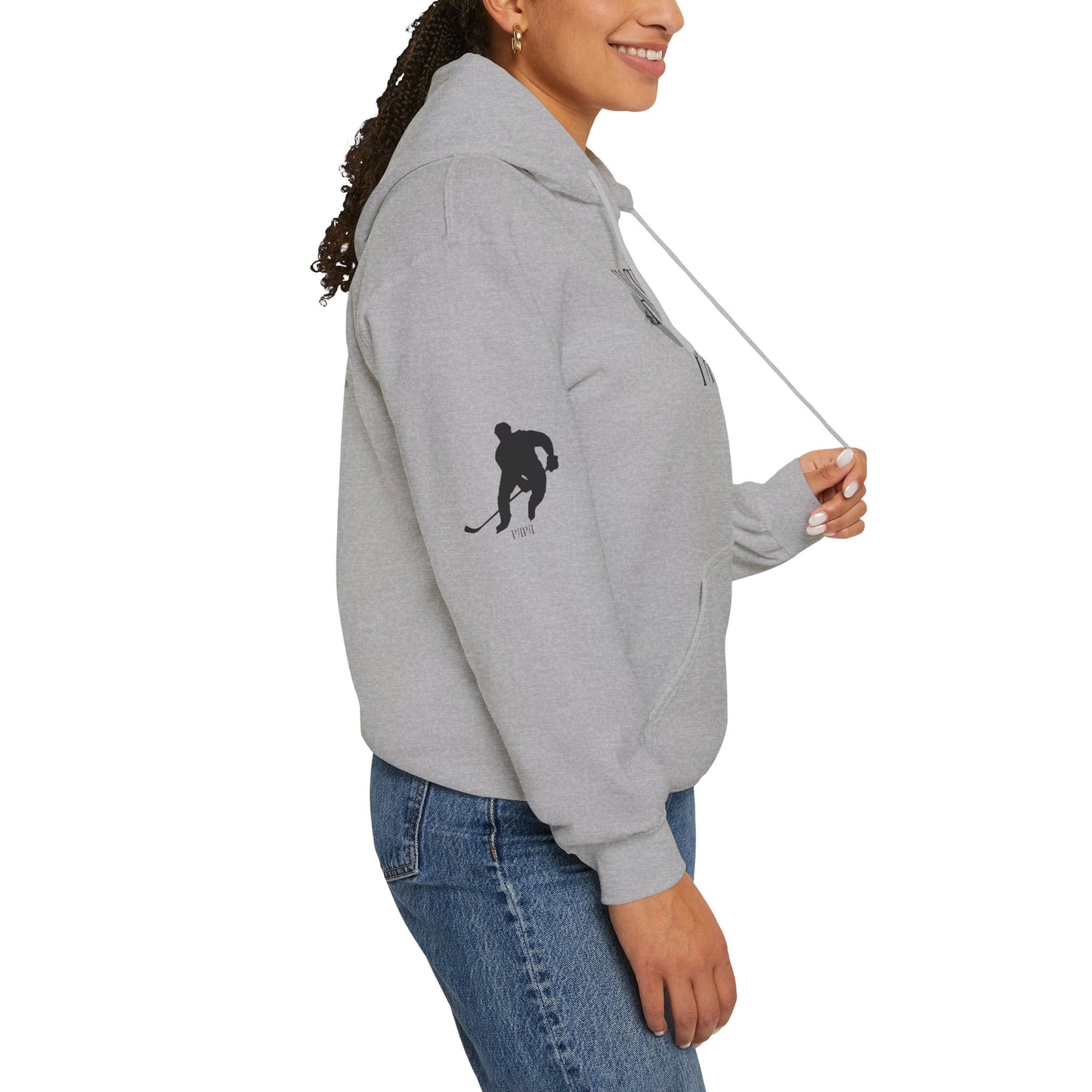 * Custom * Hockey Papa Hooded Sweatshirt - Unisex Heavy Blend