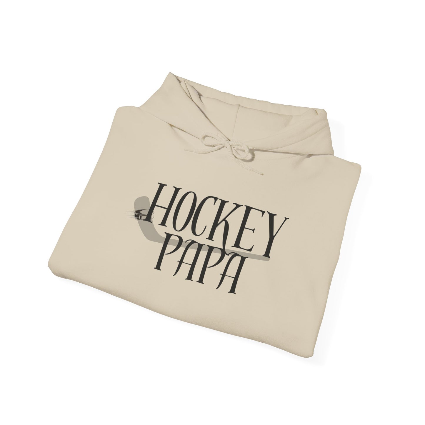 * Custom * Hockey Papa Hooded Sweatshirt - Unisex Heavy Blend