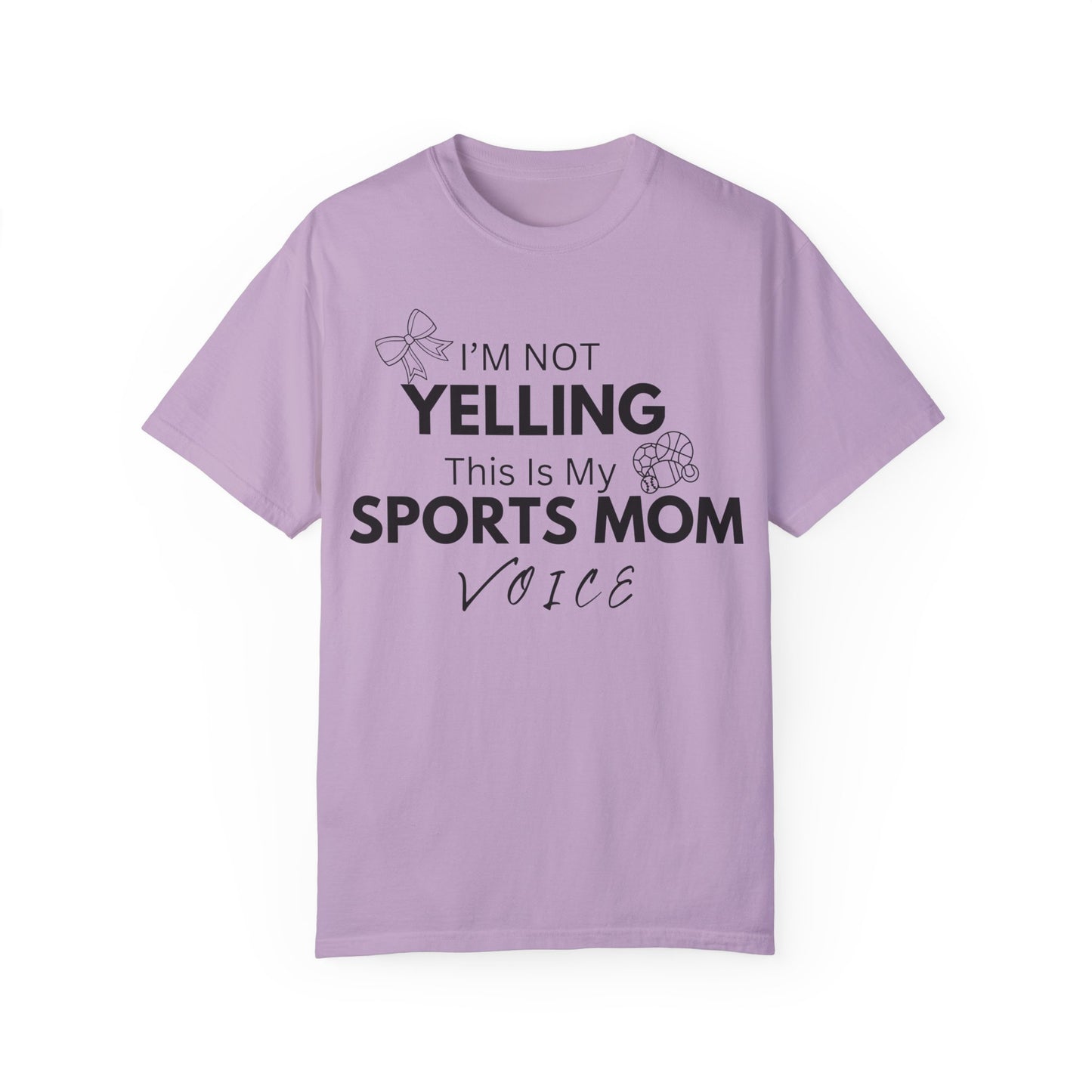 Sports Mom Voice T-Shirt - Unisex Garment-Dyed Tee for Active Moms