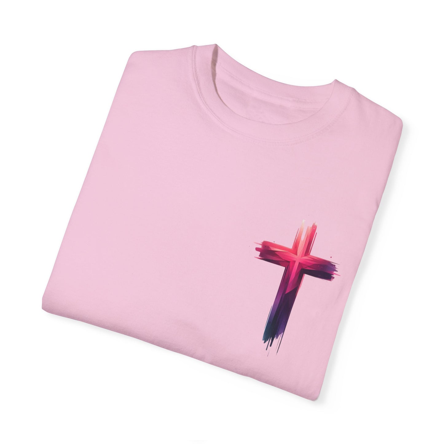 Vibrant Lion & Cross Unisex T-Shirt - Faith-Inspired Tees for Everyday Wear