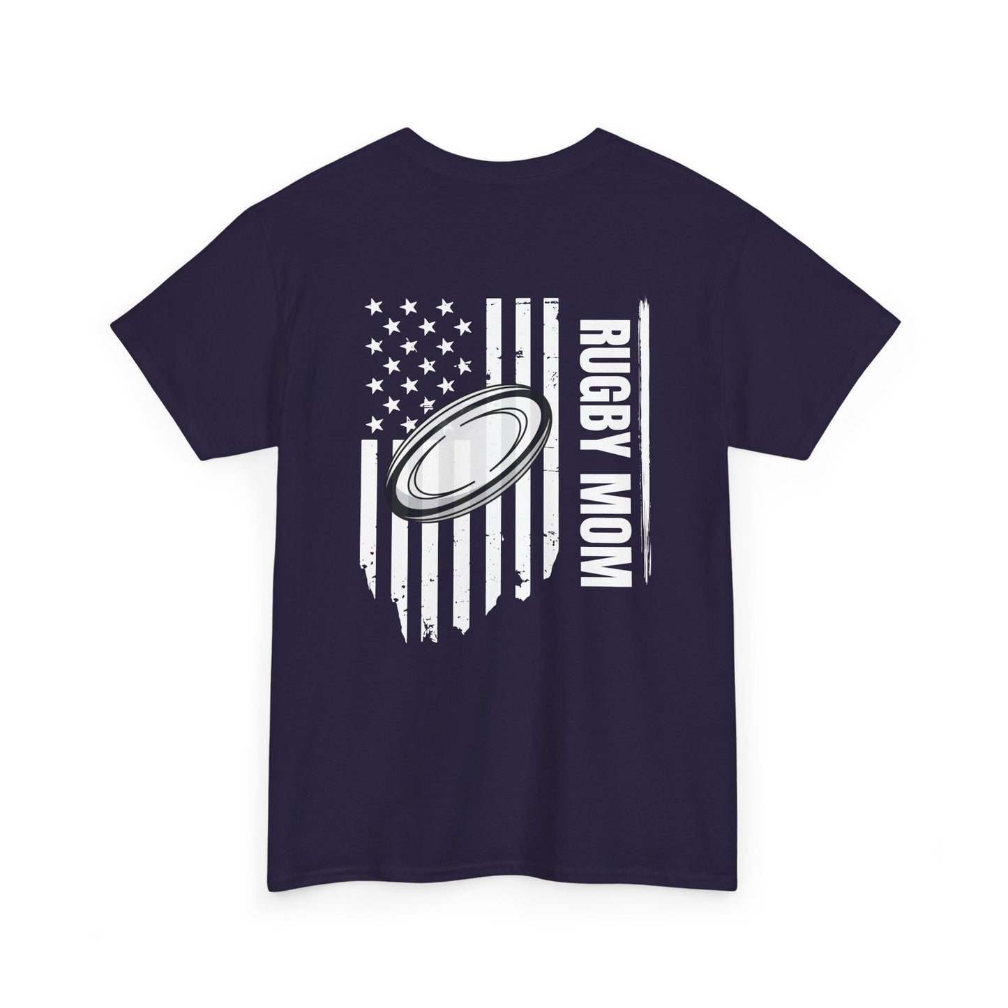 RUGBY mom America - Stylish Football Graphic Tee for Game Day Enthusiasts