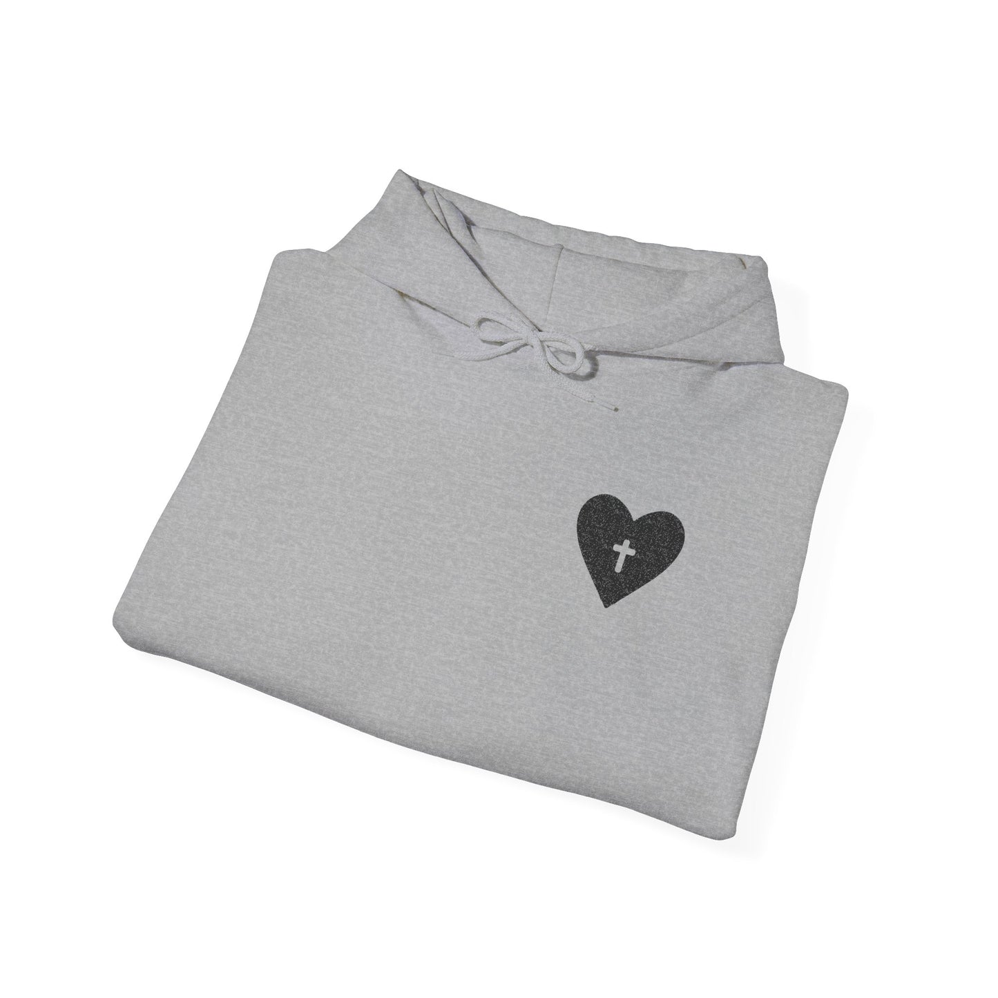 Faith & Comfort Unisex Hooded Sweatshirt - Healing Heart Design
