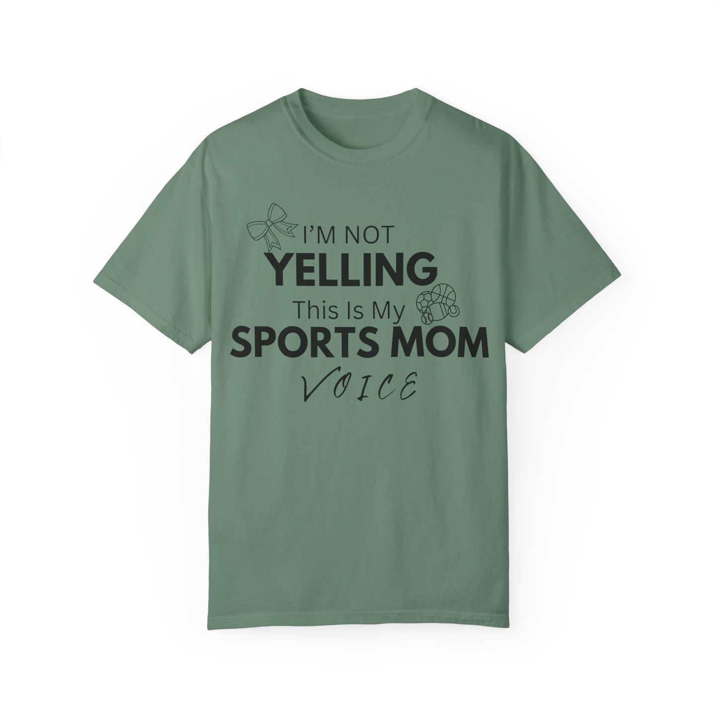 Sports Mom Voice T-Shirt - Unisex Garment-Dyed Tee for Active Moms