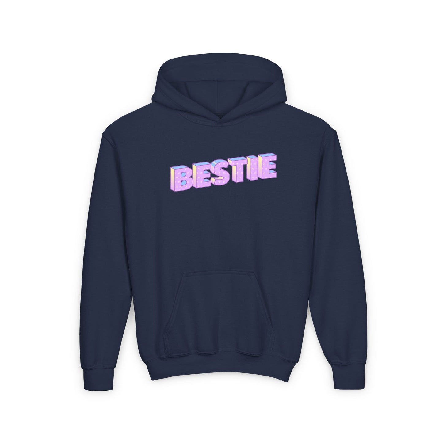 Youth Bestie Hooded Sweatshirt - Trendy Gift for Friends