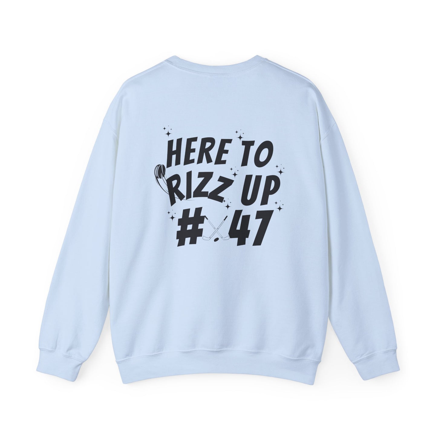 *** CUSTOM *** Unisex Heavy Blend™ Crewneck with Hockey Rizz Up Design