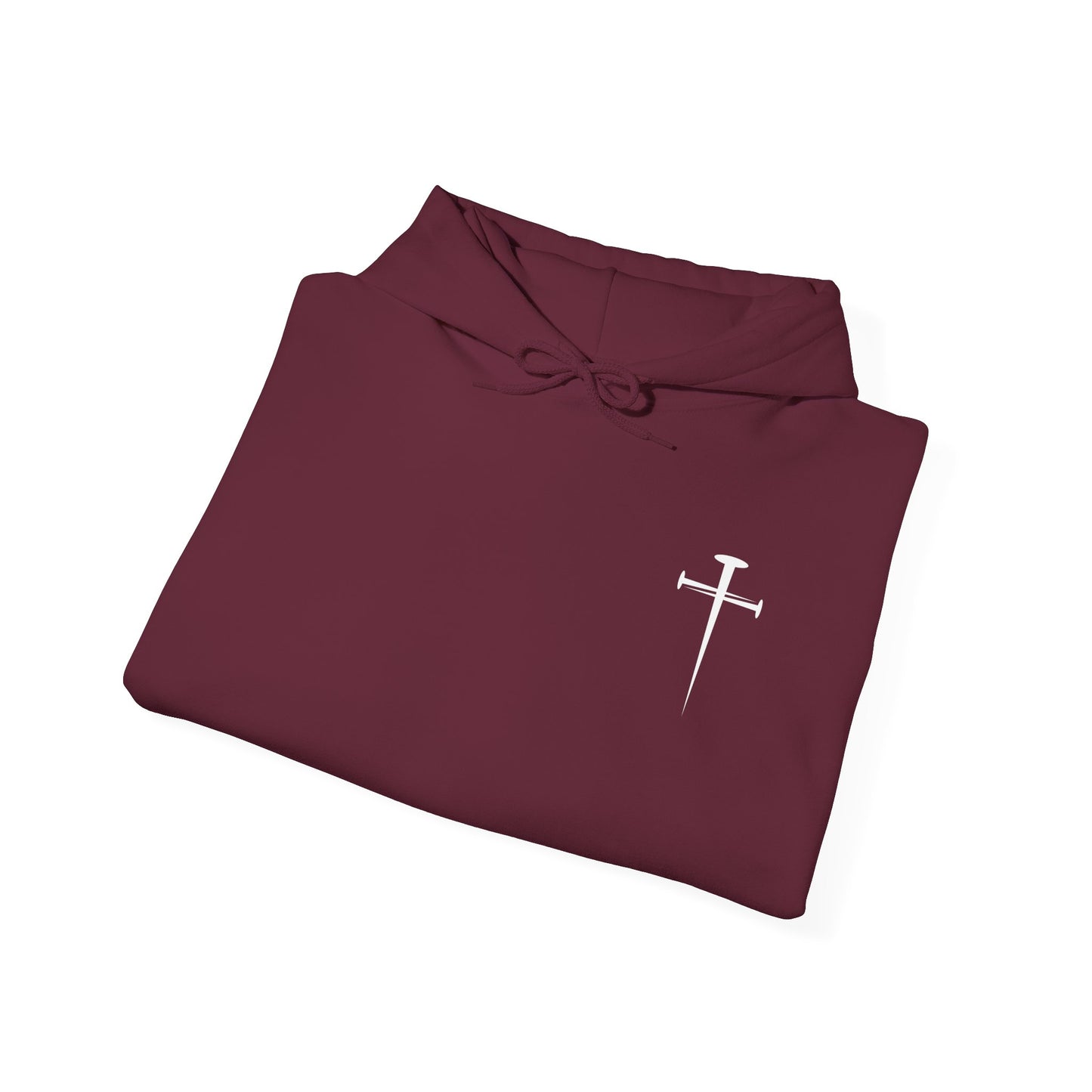 Unisex Heavy Blend™ Hooded Sweatshirt - Minimalist Design with Cross Logo
