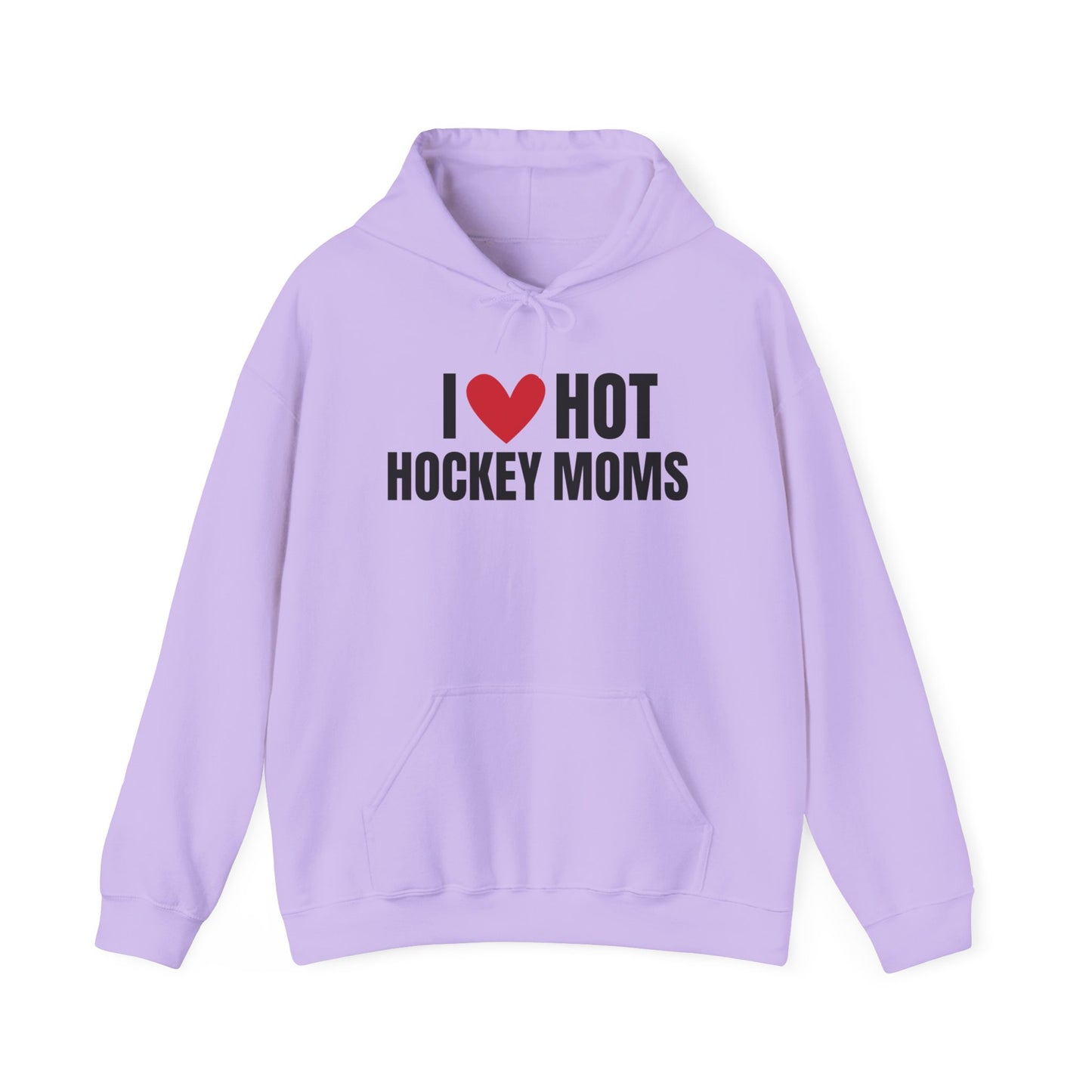 I ❤️ Hot Hockey Moms Unisex Hooded Sweatshirt