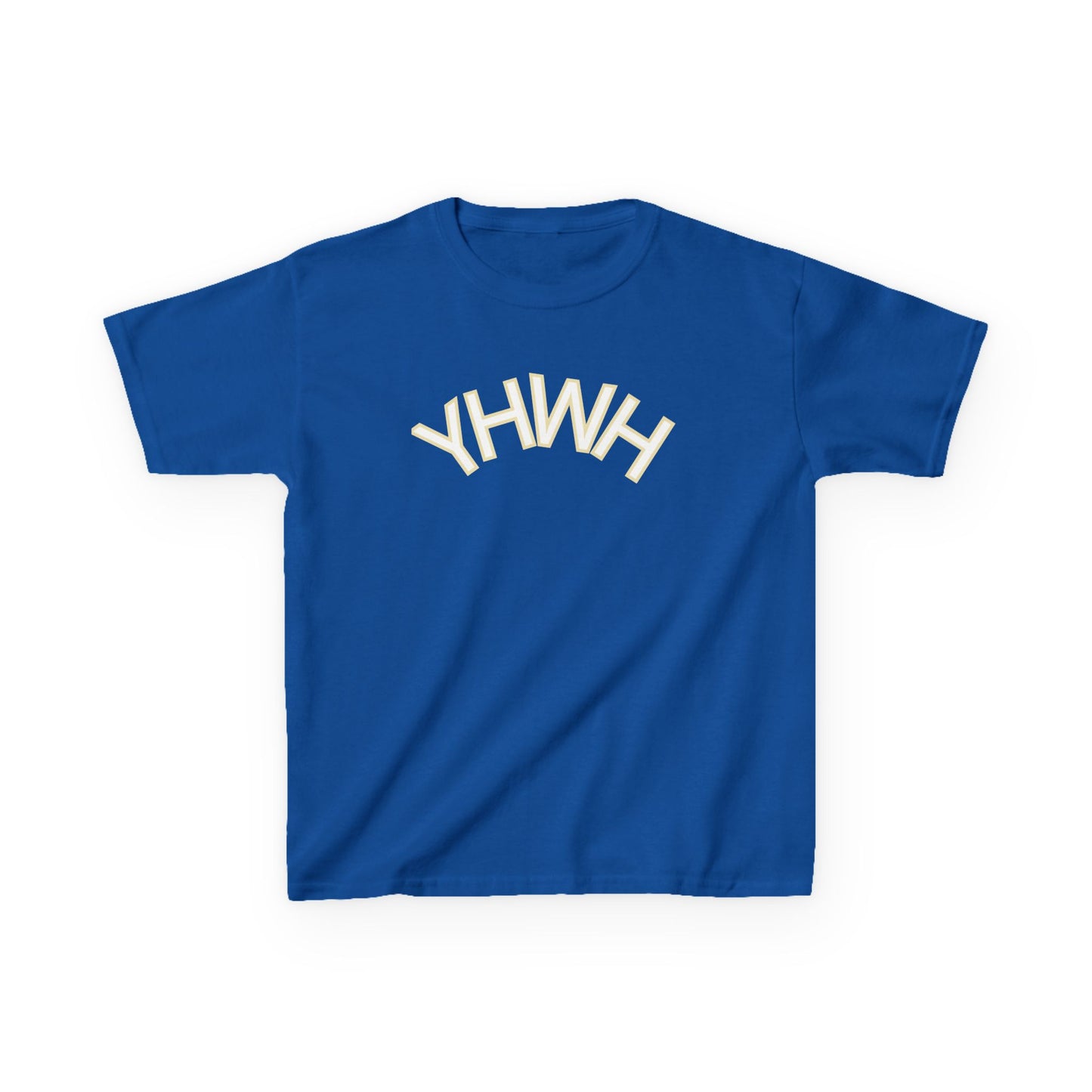 YHWH Kids Heavy Cotton Tee - Faith-Inspired Black T-Shirt for Everyday Wear