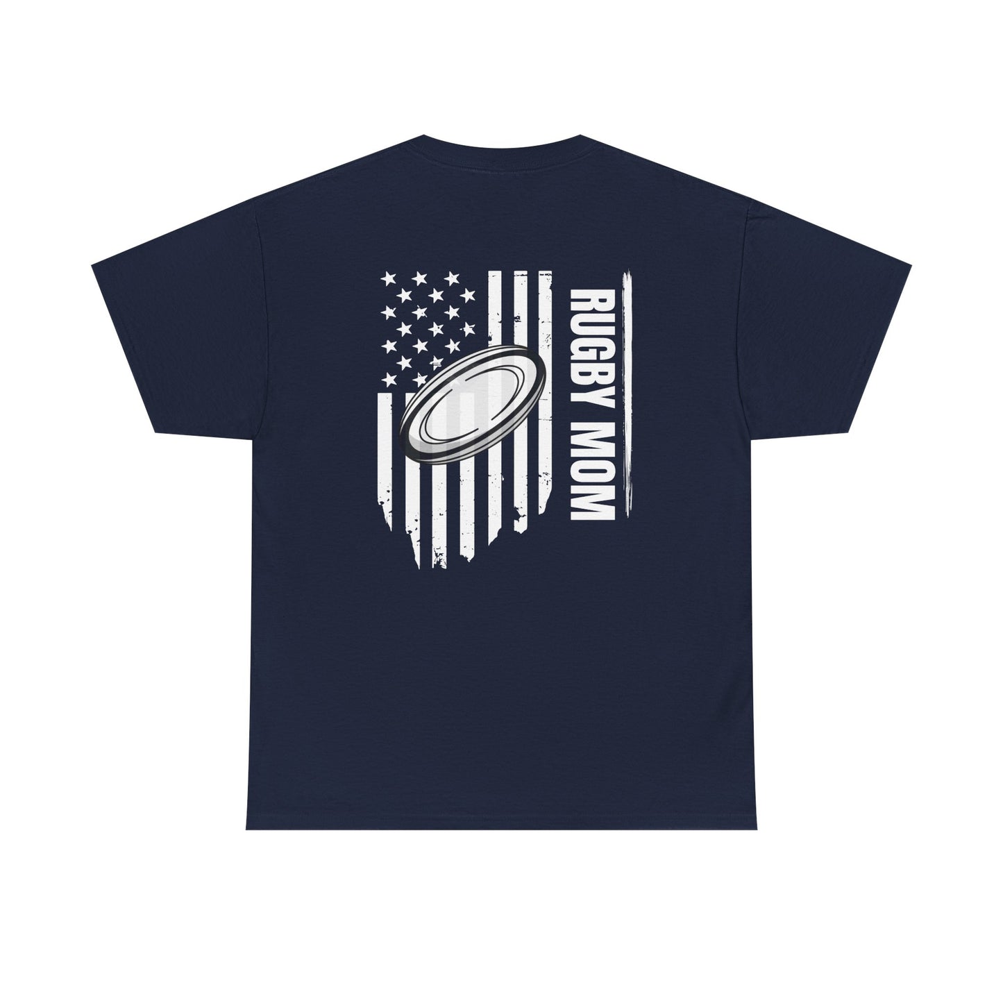 RUGBY mom America - Stylish Football Graphic Tee for Game Day Enthusiasts