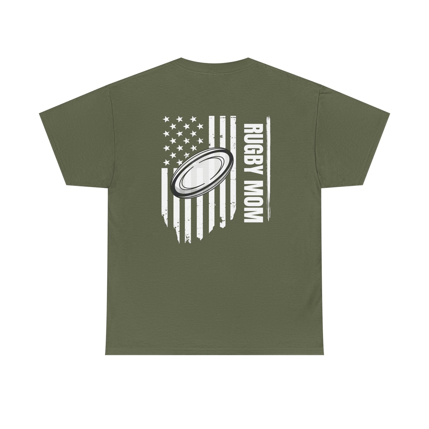 RUGBY mom America - Stylish Football Graphic Tee for Game Day Enthusiasts