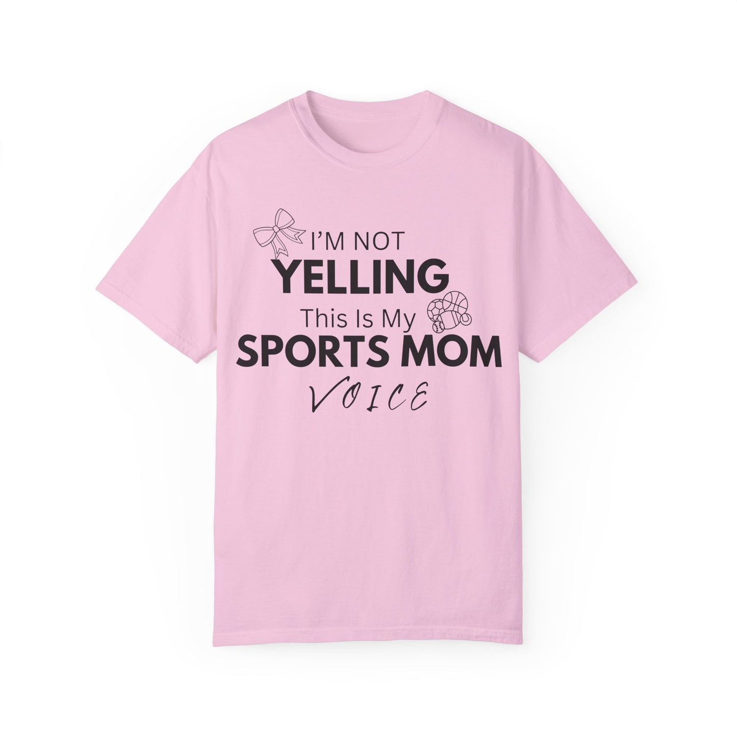Sports Mom Voice T-Shirt - Unisex Garment-Dyed Tee for Active Moms