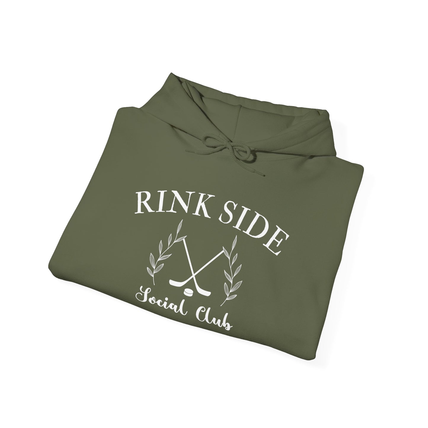 Rink Side Social Club Hoodie - Stylish Unisex Heavy Blend Sweatshirt for Hockey Lovers