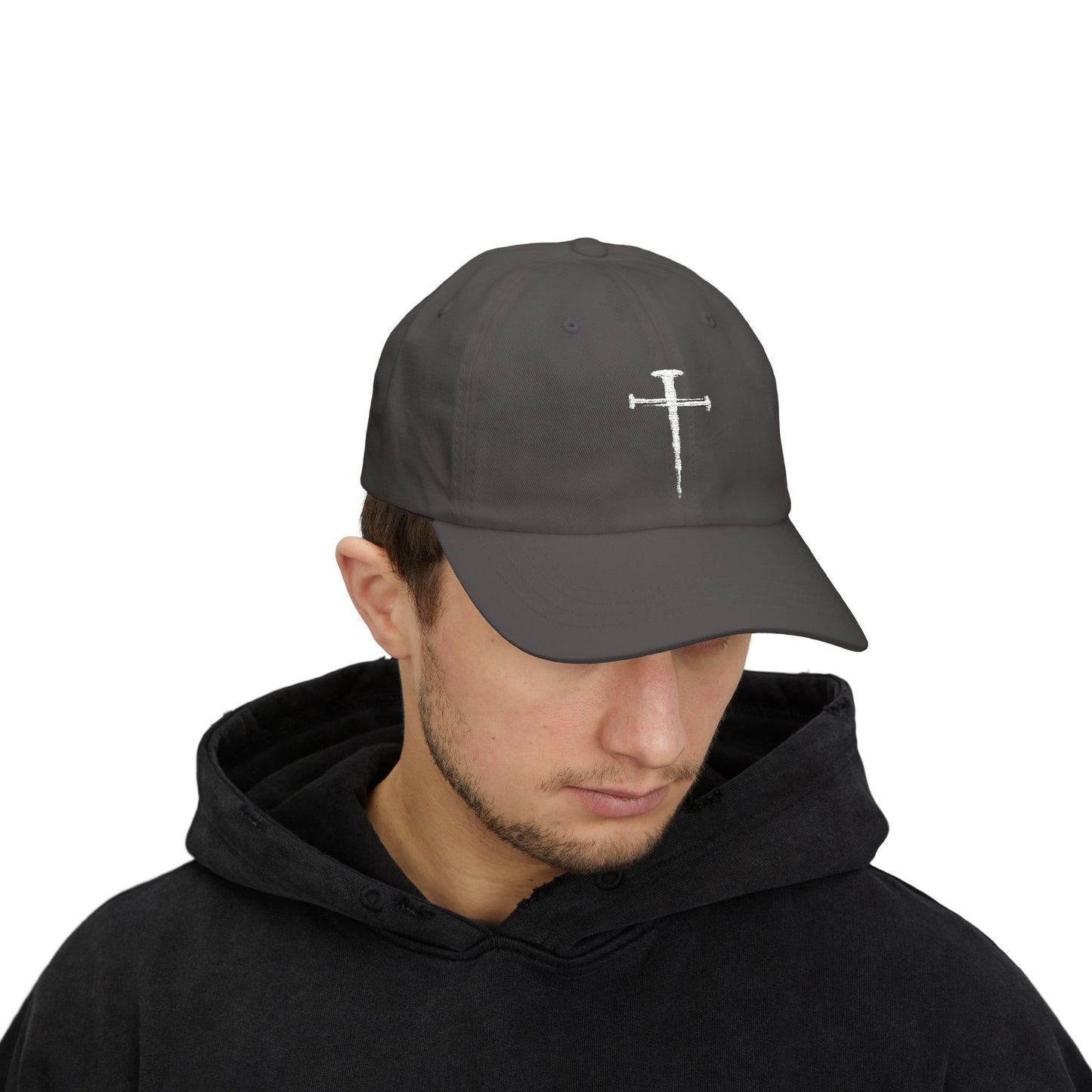 Classic Dad Cap with Cross Design - Casual Streetwear Hat for Everyday Style
