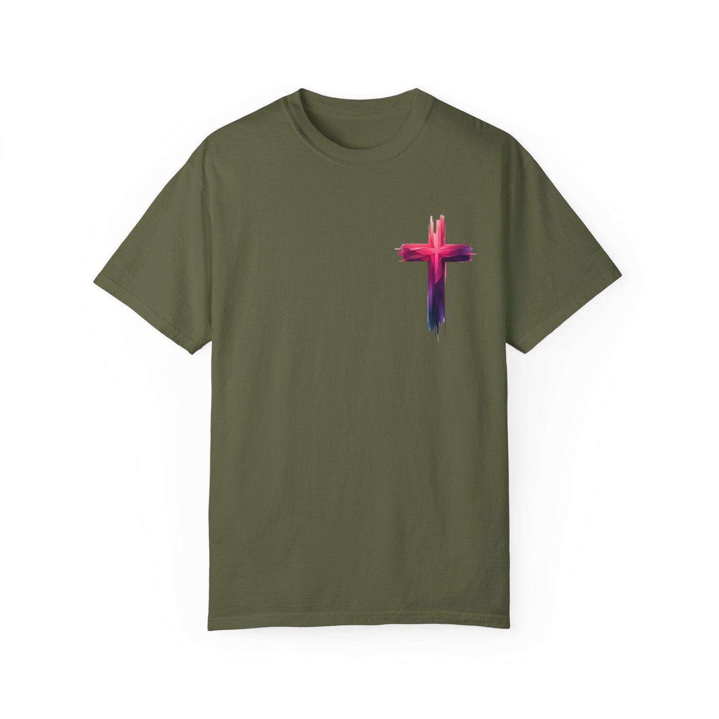 Vibrant Lion & Cross Unisex T-Shirt - Faith-Inspired Tees for Everyday Wear