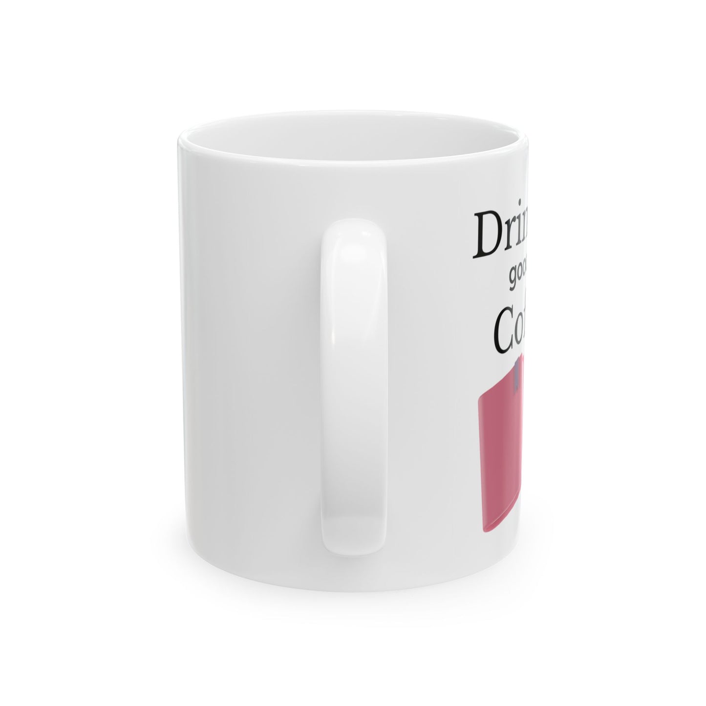 Coffee Lover's Ceramic Mug - 'Drink Good Coffee, Read Good Books' - Perfect Gift for Bookworms