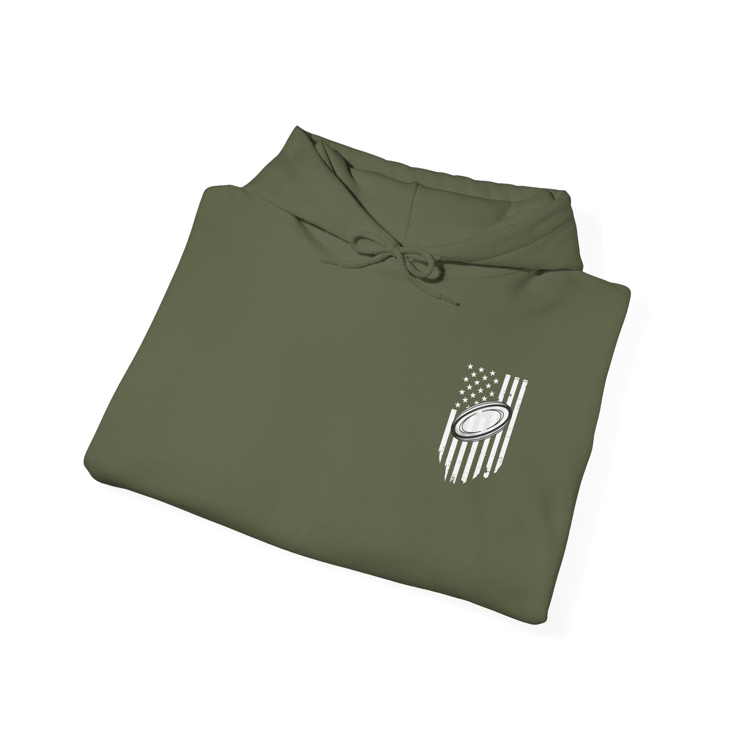 Rugby Dad Heavy Blend Hoodie - American Flag Design