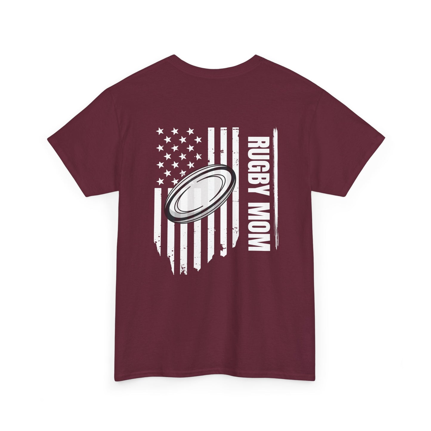 RUGBY mom America - Stylish Football Graphic Tee for Game Day Enthusiasts